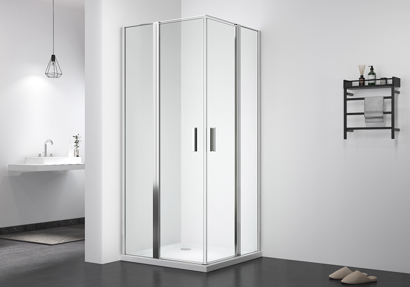 PV 1902 6mm klar 4 stk glass firkantet pivot pluss dusjkabinett