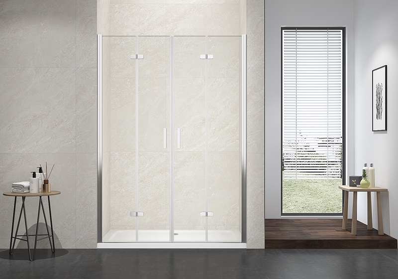 EX-213 6mm glass rett krom hengsel klassisk dusjkabinett